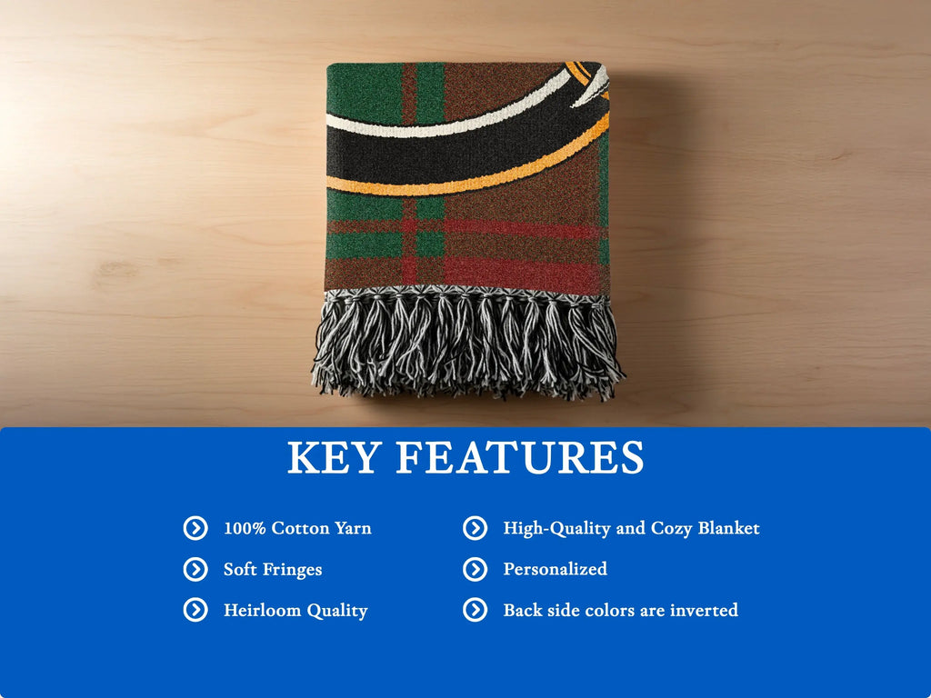 Personalized High-Quality and Cozy Blanket with Soft Fringes