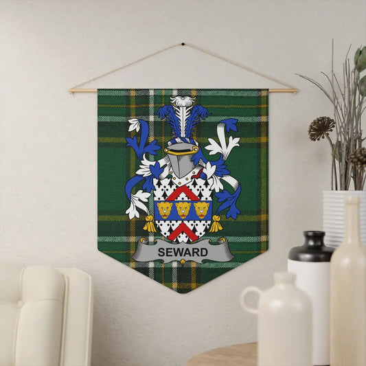 Seward Family Crest Tartan Plaid Wall Hanging product