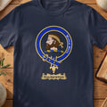 Haliburton Scottish clan crest T-shirt in navy