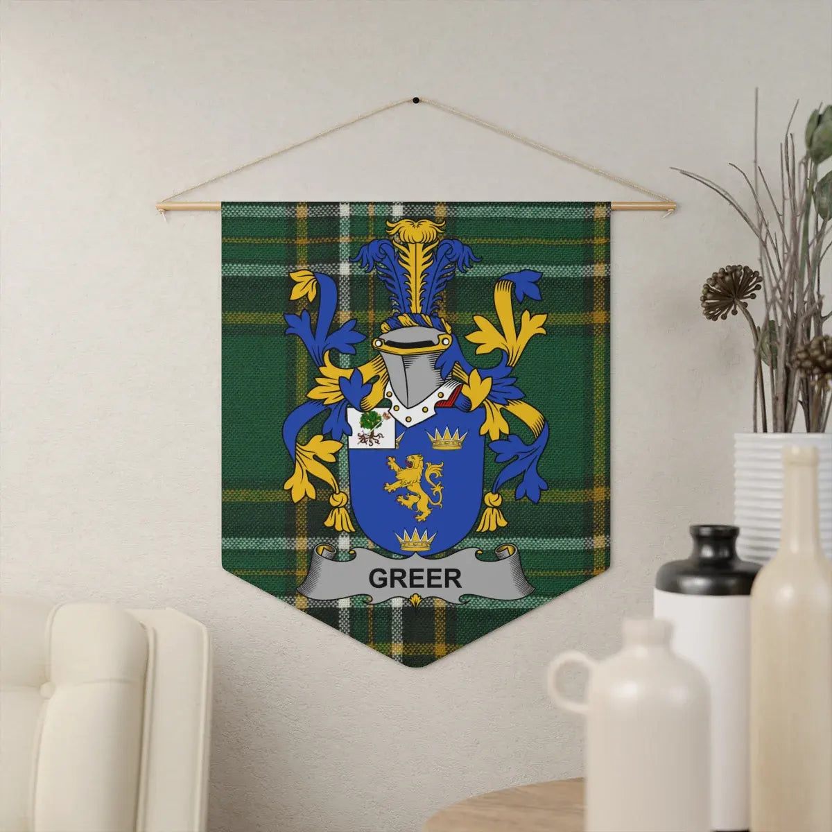 Personalized Family Crest Wall Hanging Decor product
