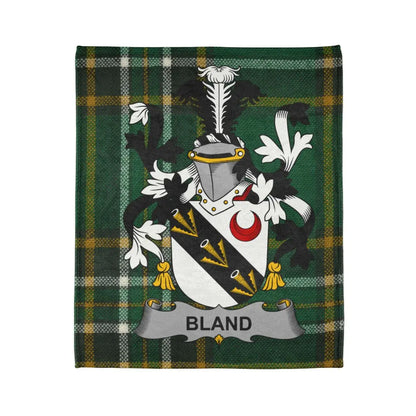 Bland Family Crest Tartan Design Blanket product