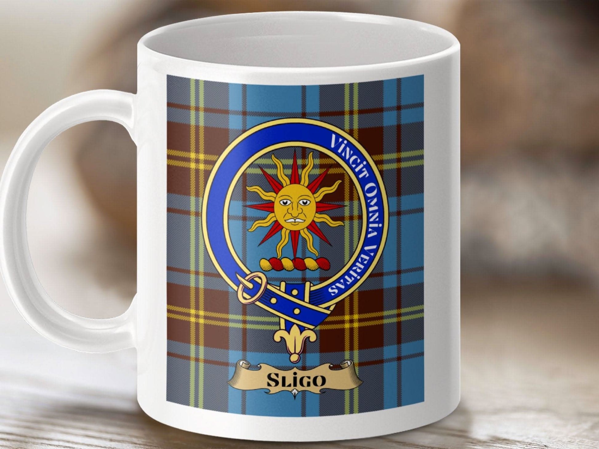 Vivid Sligo Crest Plaid Style Heat Transfer Mug product