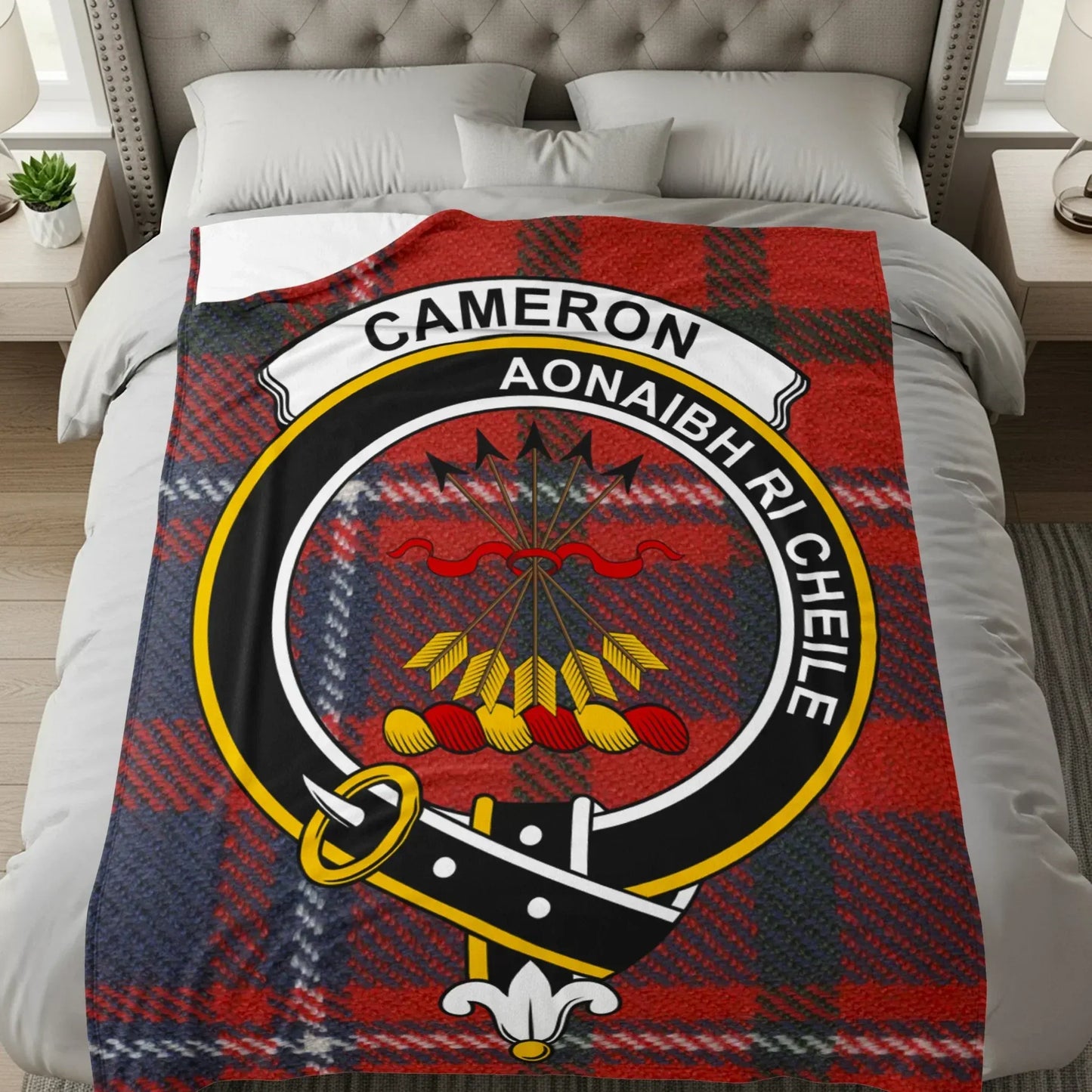 Cameron Aonaibh Ri Cheile Tartan Print Blanket product