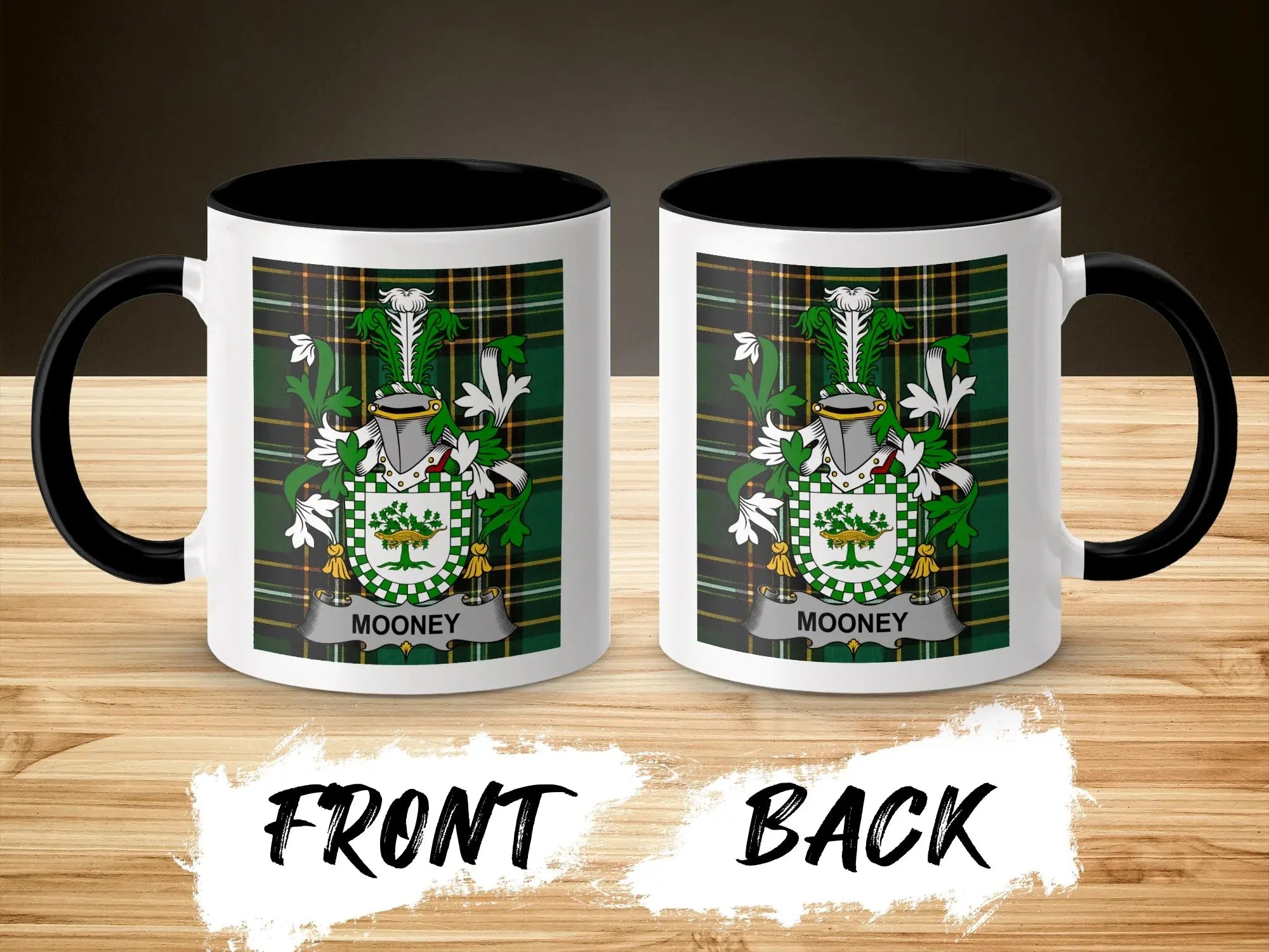 Mooney Irish National Tartan ceramic accent mug