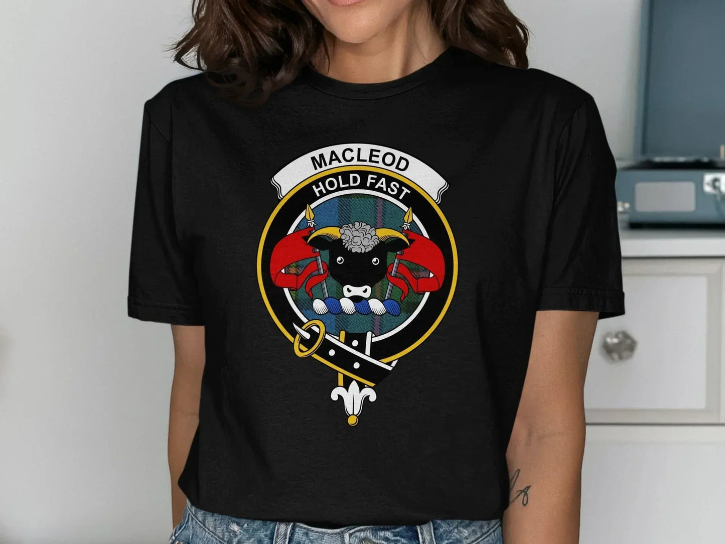 MacLeod Hold Fast Clan Emblem T-Shirt product type
