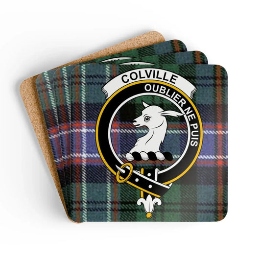 Colville Oublier Ne Puis Tartan Plaid Coaster product