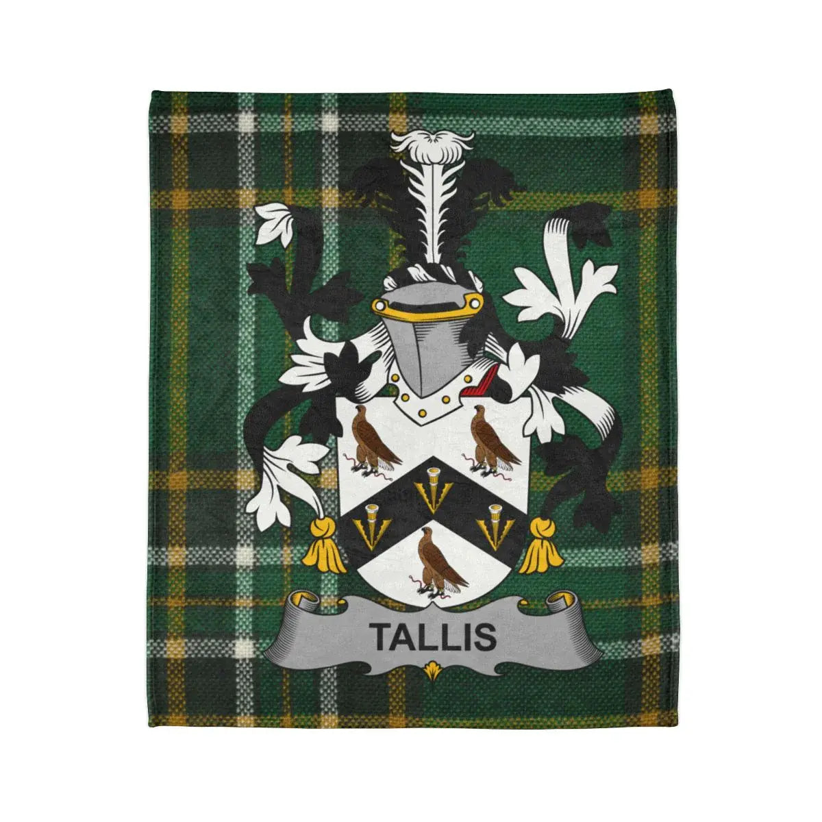 Tallis Family Crest Plaid Blanket product type