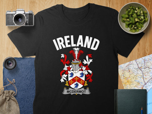 Ireland McDermot Family Crest Graphic T-Shirt