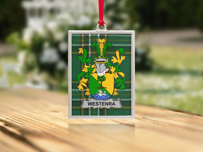 Elegant Personalized Family Crest Ornament product type