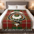 Leask Virtute Cresco Clan Crest Tartan Blanket