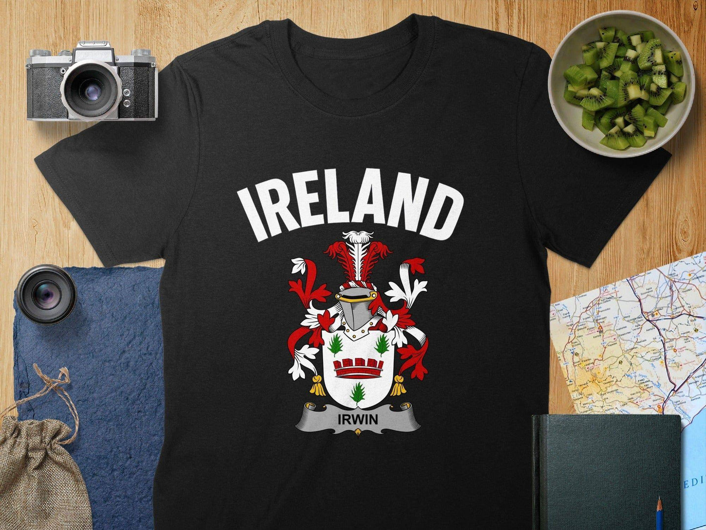 Ireland Family Crest Irwin Customized T-shirt product type