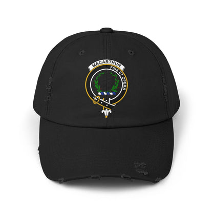 Macarthur Fide Et Opera Distressed Baseball Cap - Celtic Ancestry Gifts