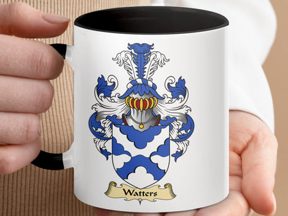 Clan Watters Scottish Coat of Arms Mug - Living Stone Gifts