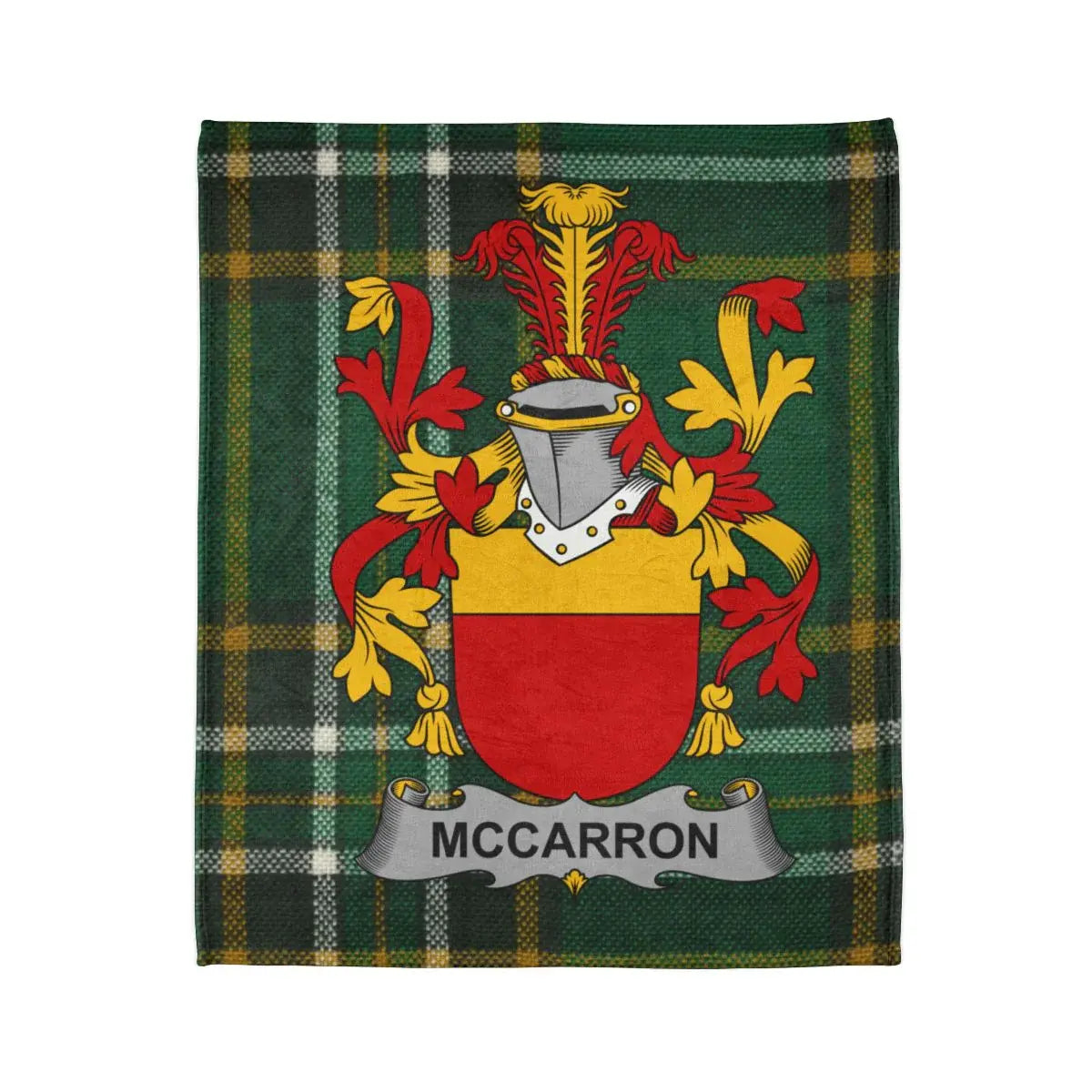 McCarron Plaid Family Crest Fleece Blanket product
