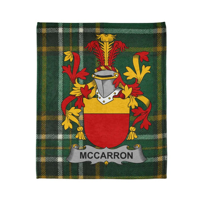 McCarron Plaid Family Crest Fleece Blanket product