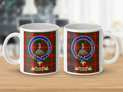 Clan Crest Tartan Pattern Personalized Mug - Living Stone Gifts