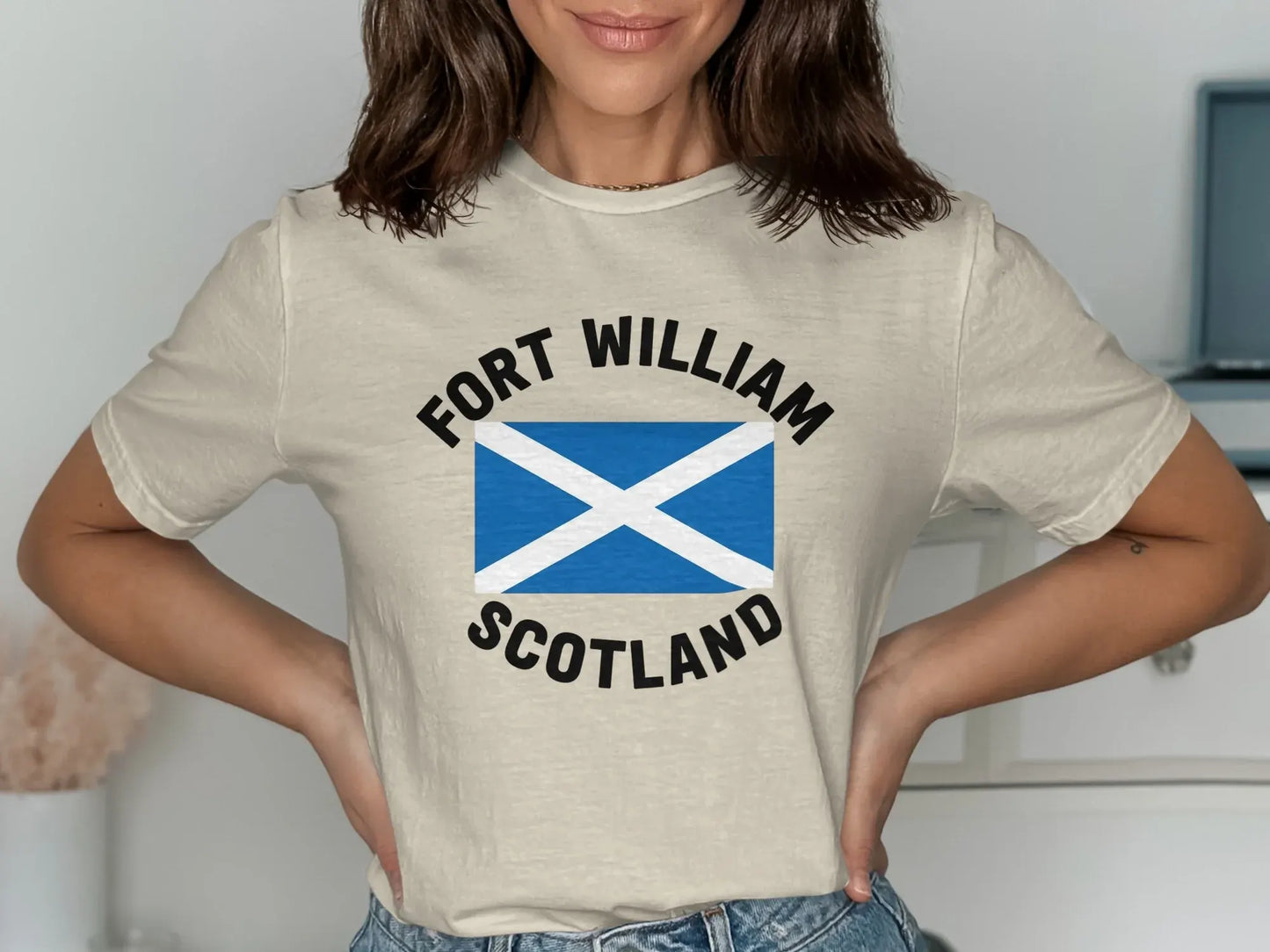 Fort William Scotland Flag Print T-shirt product