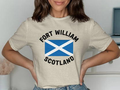Fort William Scotland Flag Print T-shirt product