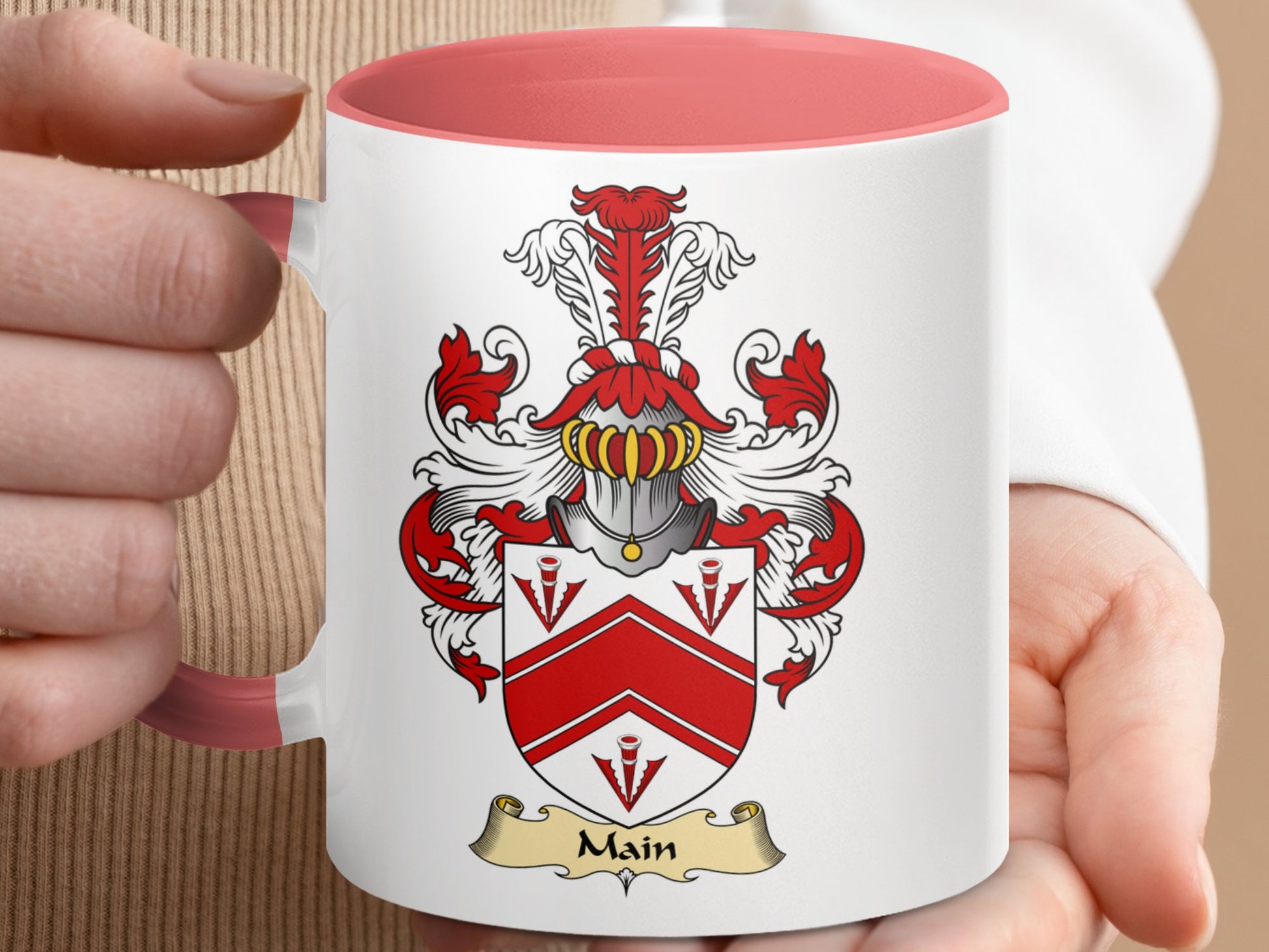 Scottish Clan Main Coat of Arms Design Crest Mug - Living Stone Gifts