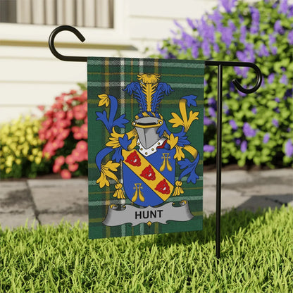 Hunt Family Crest Decorative Garden Flag product