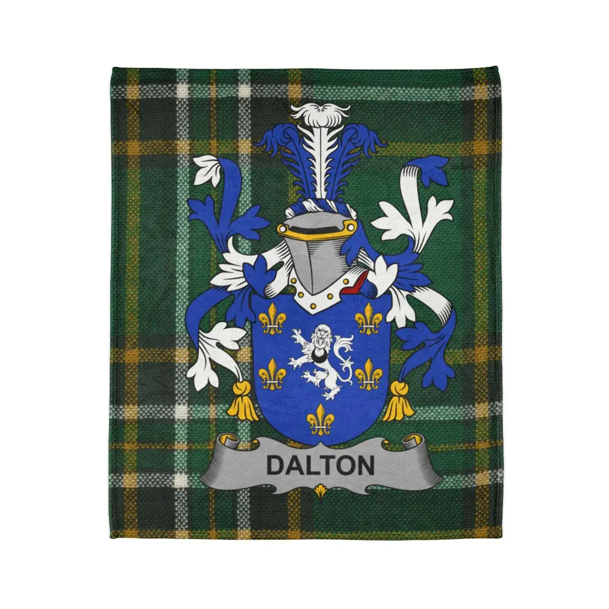 Dalton Family Crest Green Tartan Pattern Blanket product