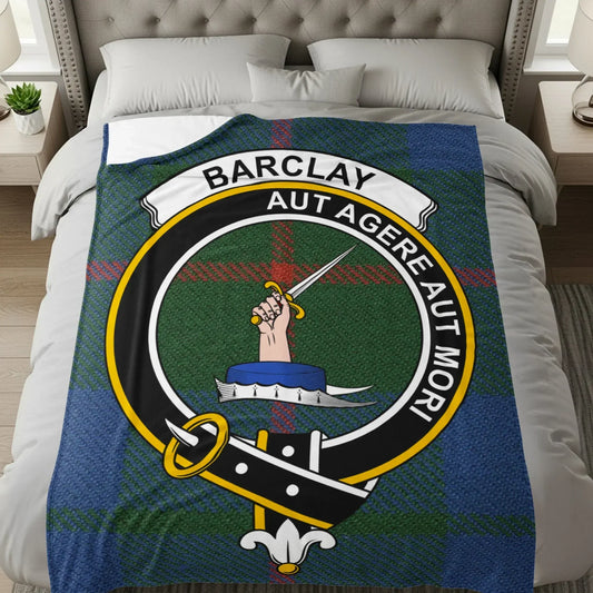 Barclay Aut Agere Aut Mori Clan Crest Blanket product