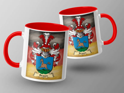Colorful Family Crest Design Coffee Mug product