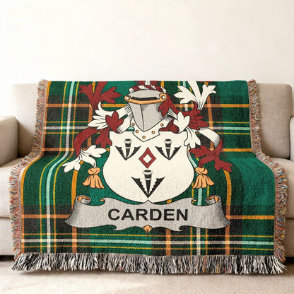 Carden family crest green plaid pattern product type
