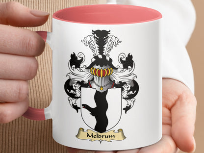 Meldrum Scottish Coat of Arms Heritage Coffee Mug - Living Stone Gifts