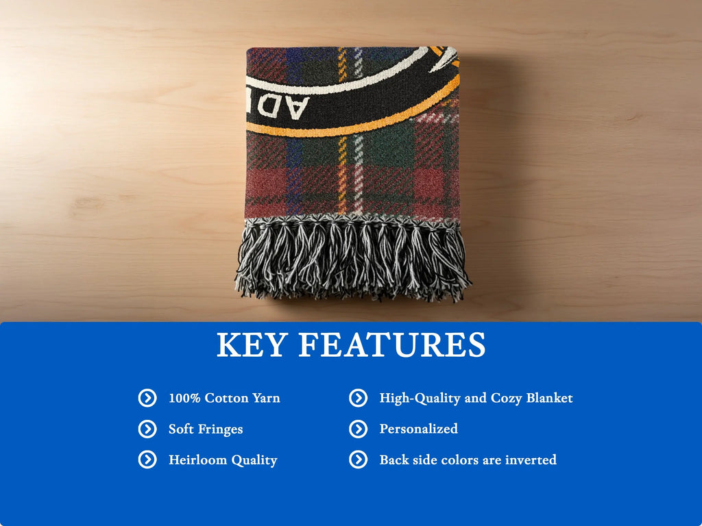 Personalized High-Quality Heirloom Cozy Soft Fringes Blanket