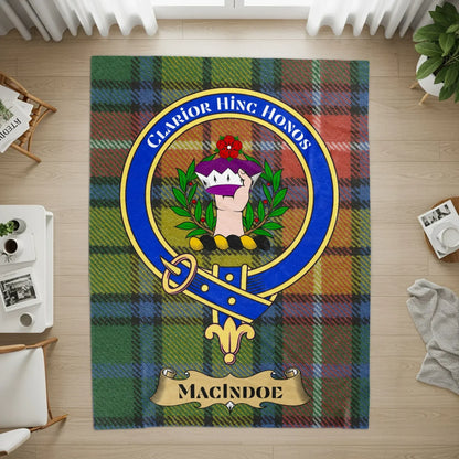 Claror Hinc Honos Macindoe Tartan Crest Rug product