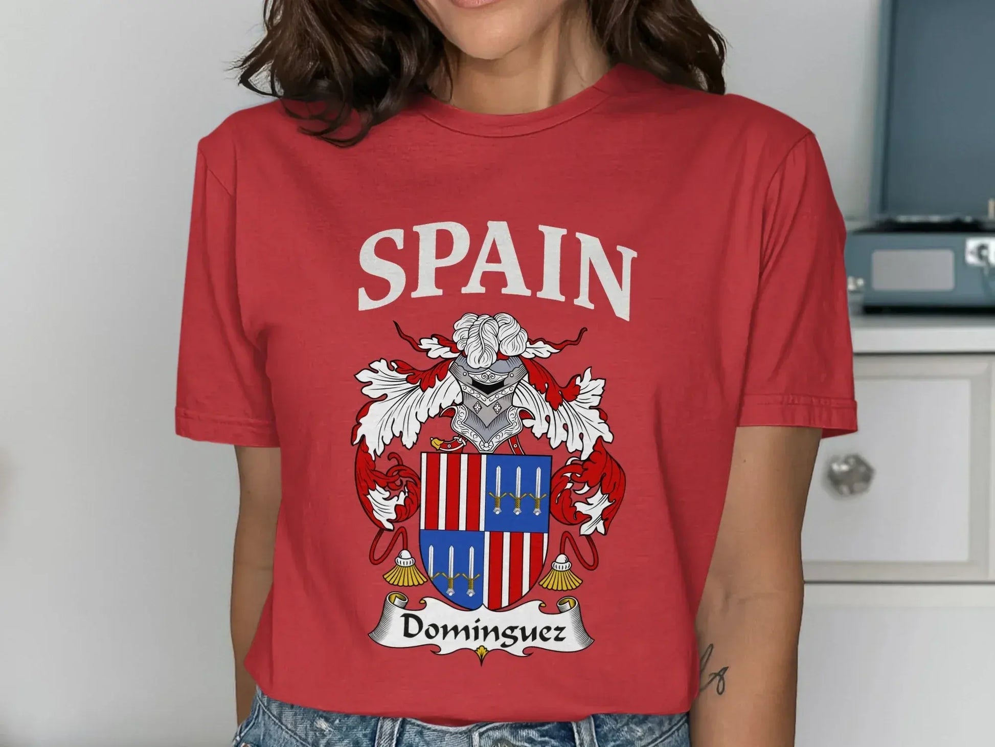 Spain Dominguez Family Crest T-shirt product type