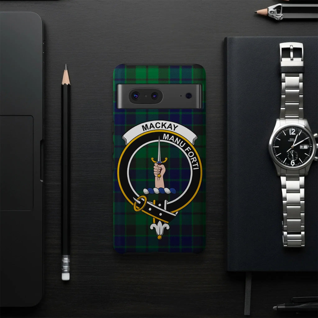 MacKay Scottish clan tartan phone case cover — slim profile, precise port cutouts
