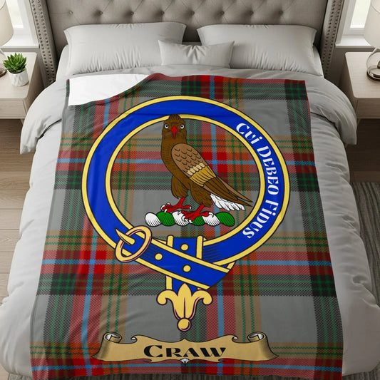 Clan Crest Tartan Blanket with Scottish Family Product