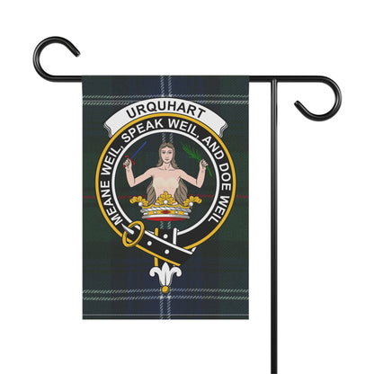 Urquhart Clan Scottish Tartan Crest Garden Flag