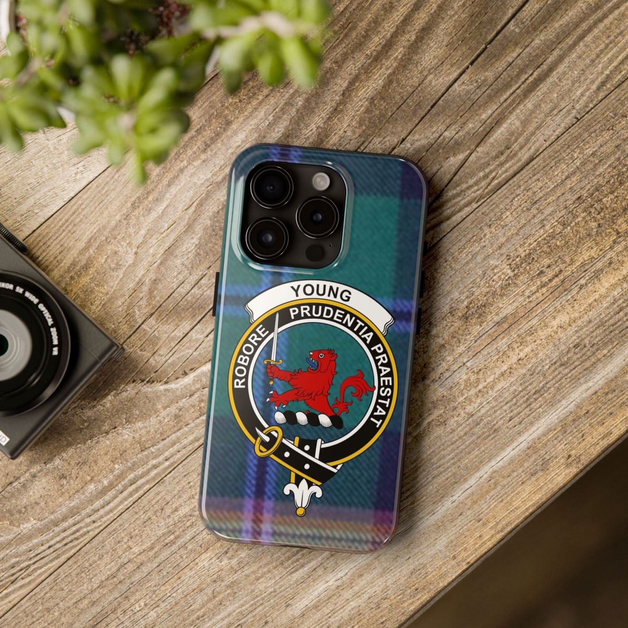 Young Scottish Tartan Crest Cell Phone Case - Celtic Ancestry Gifts