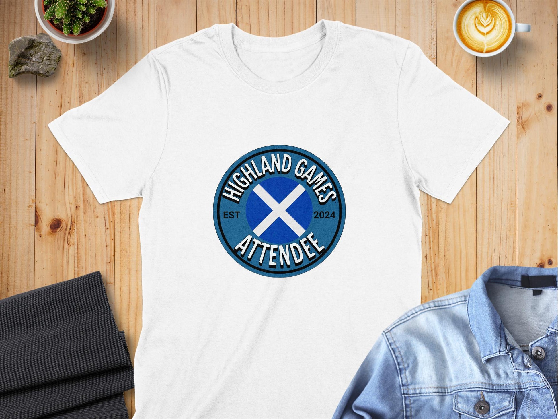 Highland Games Attendee EST 2024 Design T-Shirt - Living Stone Gifts