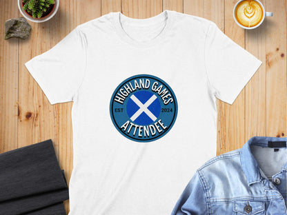 Highland Games Attendee EST 2024 Design T-Shirt - Living Stone Gifts