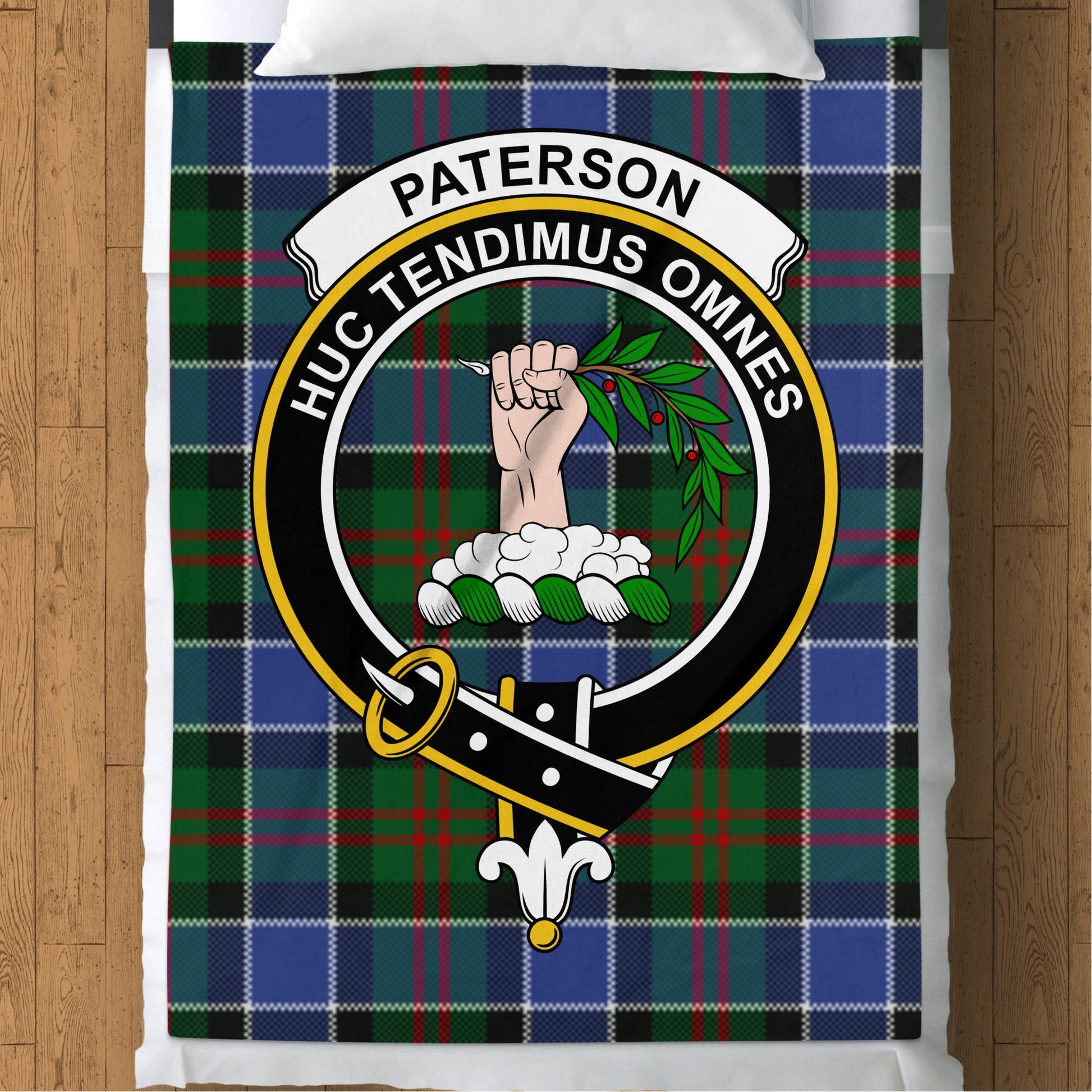 Scottish Clan Paterson Tartan Throw Blanket - Living Stone Gifts