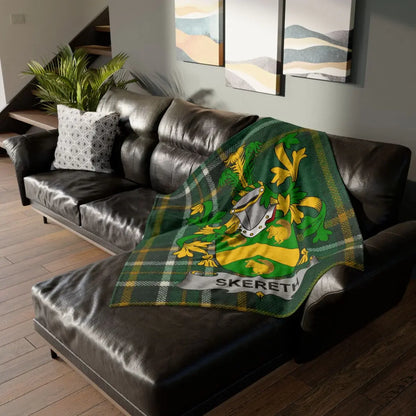 Custom Family Crest Throw Blanket Product