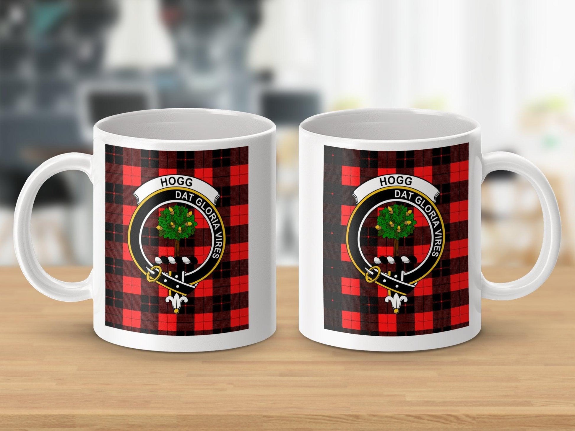 Scottish Clan Hogg Tartan Plaid Mug Crest Design Mug - Living Stone Gifts