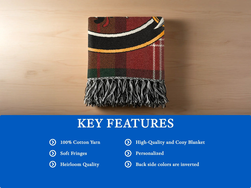 High-Quality Heirloom Blanket with Soft Fringes