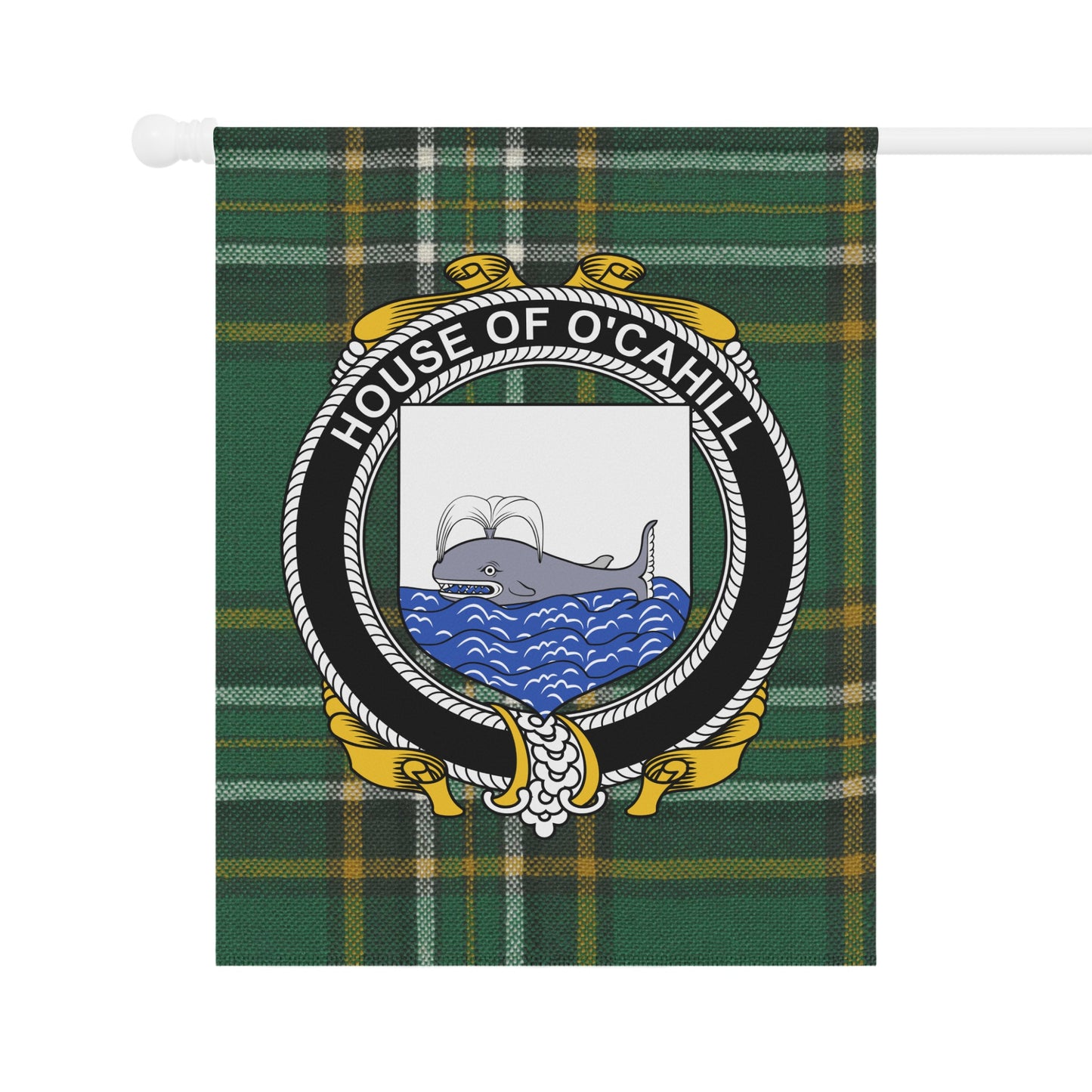 House of O'cahill Tartan Personalized Flag Banner