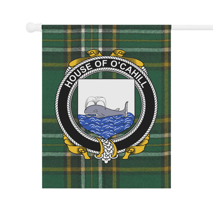 House of O'cahill Tartan Personalized Flag Banner