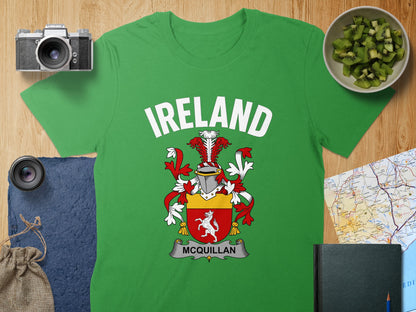 Ireland McQuillan Family Crest Graphic Tee