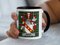 Merry Irish family crest black accent mug