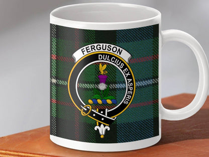 Clan Ferguson Family Crest Tartan Pattern Mug product