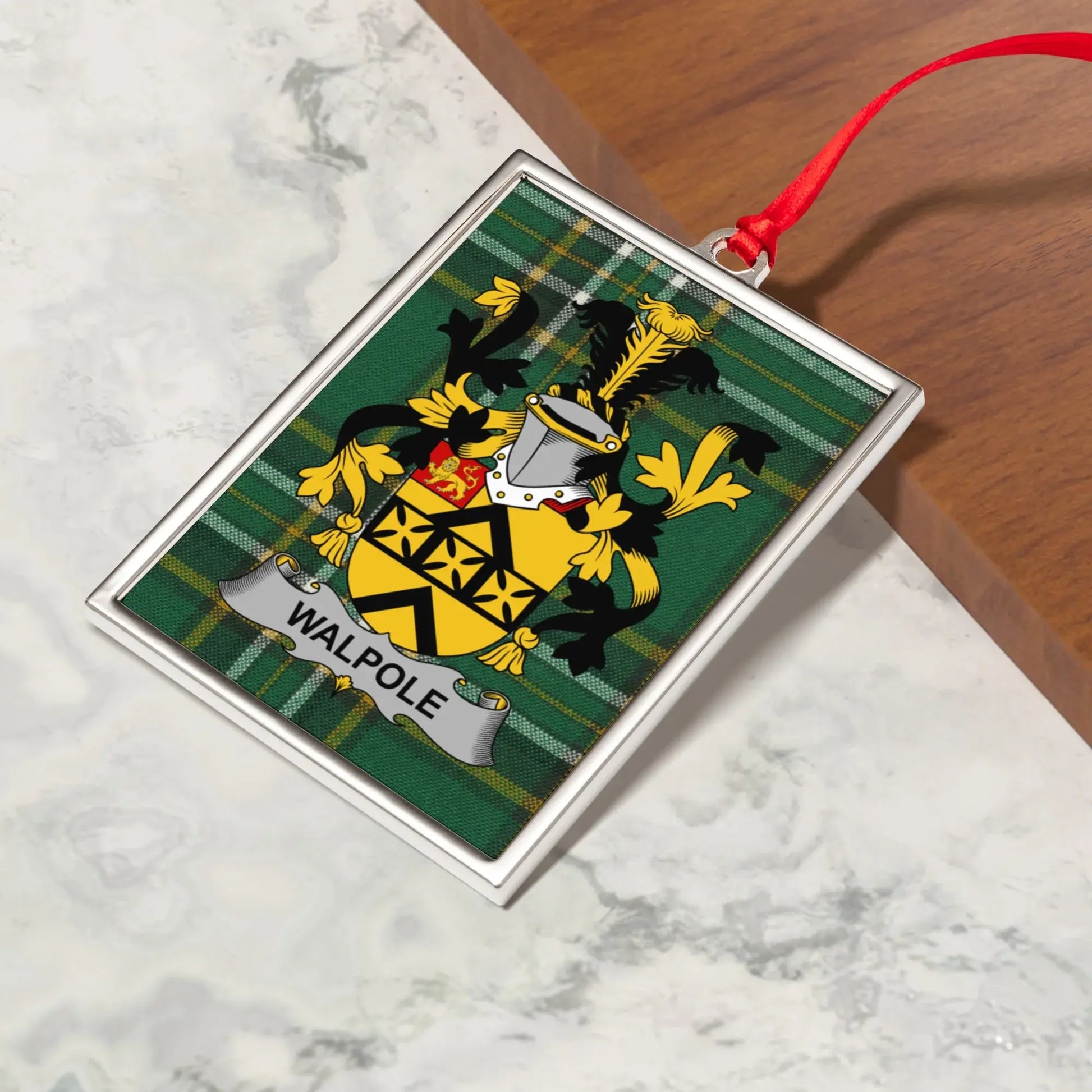 Family Crest Heraldic Design Rectangular Ornament product