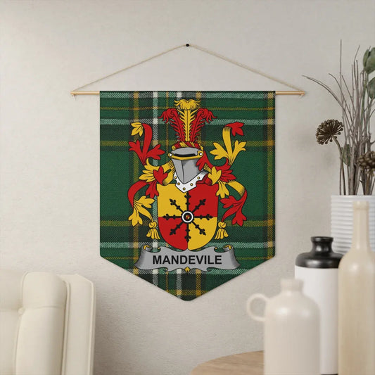 Mandeville Family Crest Wall Hanging Textile product