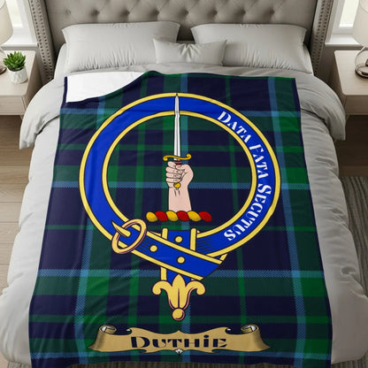 Clan Duthie Crest Tartan Blanket Home Decor product